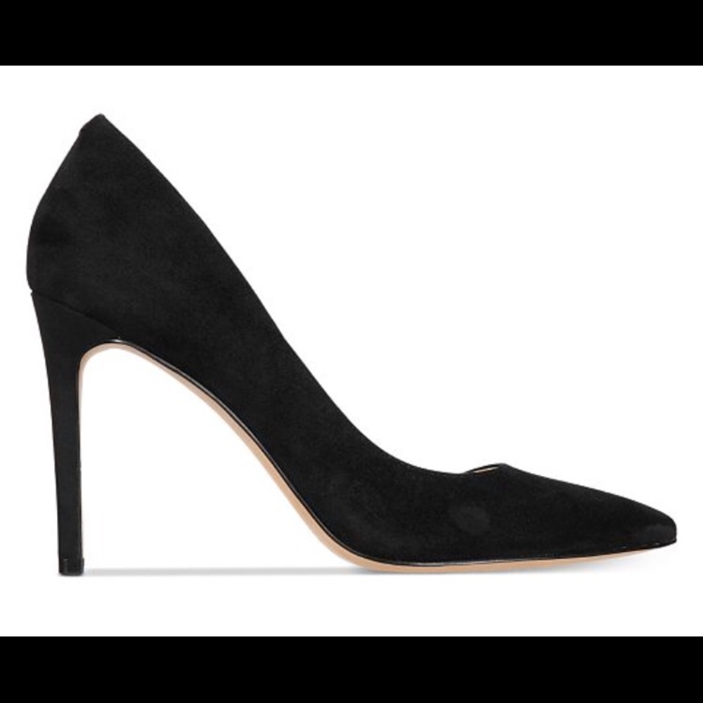 INC Kenjay’s d’Orsay  Black Suede Pumps